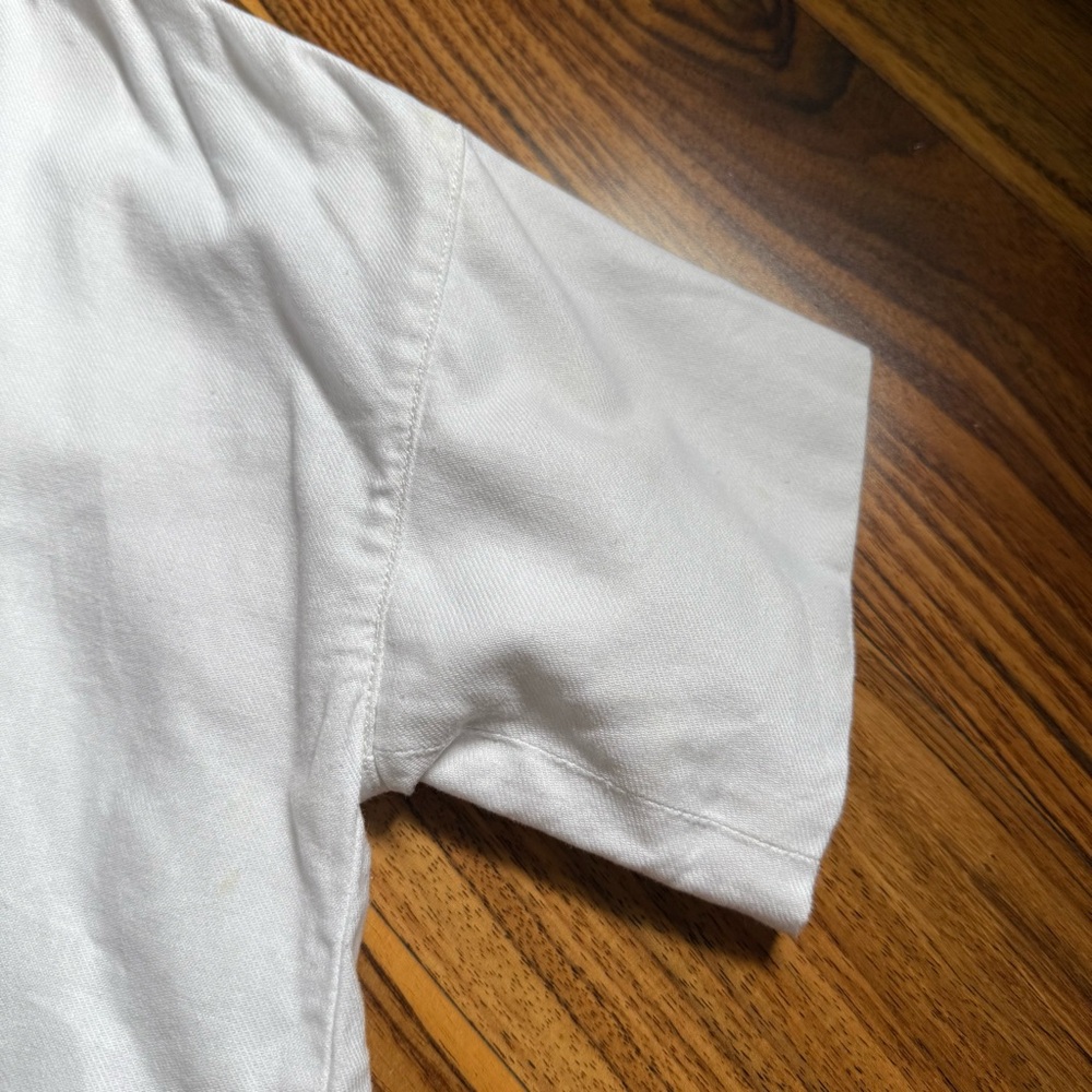 Madewell White Cotton Courier Shirt Sz M - Picture 7 of 11